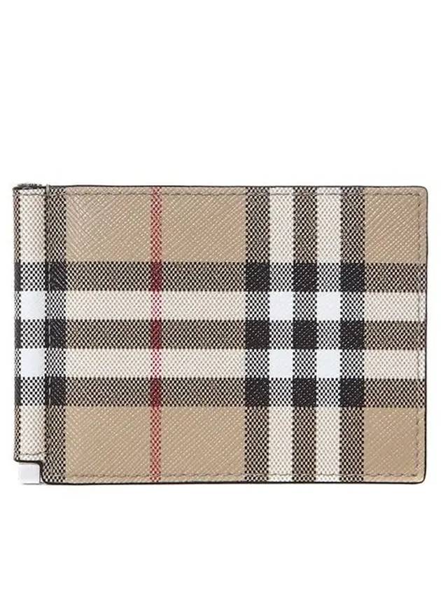 Vintage Check Money Clip Card Wallet Arch Beige - BURBERRY - BALAAN 2