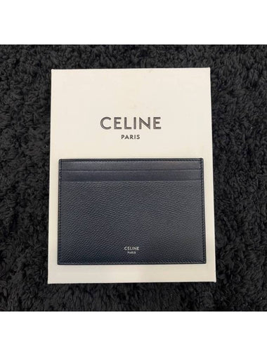 Logo card holder navy 10B763BFP 38SI - CELINE - BALAAN 1