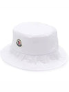 Logo Patch Nylon Bucket Hat Off-White - MONCLER - BALAAN 2