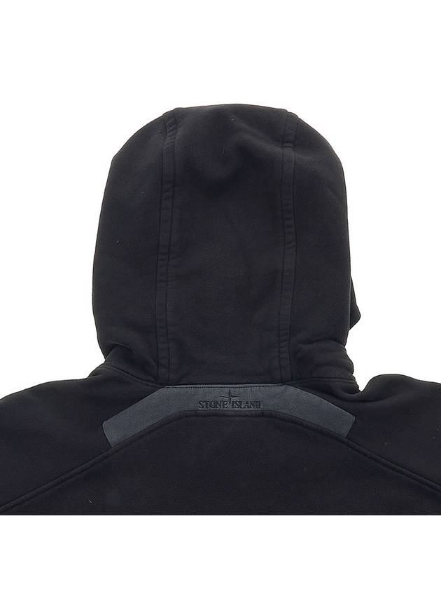 Wappen Patch Cotton Hoodie Black - STONE ISLAND - BALAAN 10