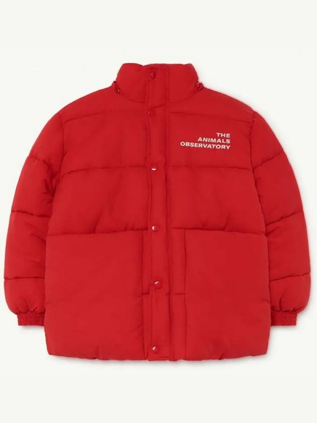 Kids Signature Logo Padded Jacket Red F21046 038FM - THE ANIMALS OBSERVATORY - BALAAN 4