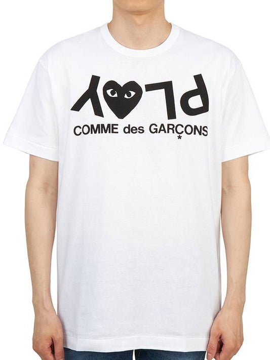 Play Logo AZ T068 051 1 Men's Short Sleeve TShirt - COMME DES GARCONS - BALAAN 1