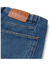 Men's Turn-Up Straight Jeans Blue - VALENTINO - BALAAN 7