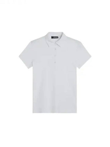 Golf Women s Short Sleeve T Shirt Polo Henrietta Debossed White Domestic Product GR5Y24071185678 - J.LINDEBERG - BALAAN 1