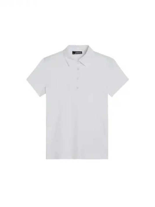 Golf Women s Short Sleeve T Shirt Polo Henrietta Debossed White Domestic Product GR5Y24071185678 - J.LINDEBERG - BALAAN 1