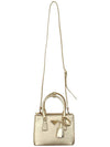 Galleria Saffiano Leather Mini Tote Bag Gold - PRADA - BALAAN 4