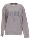 Women's Logo Cotton Sweatshirt Grey - MAISON MARGIELA - BALAAN 1