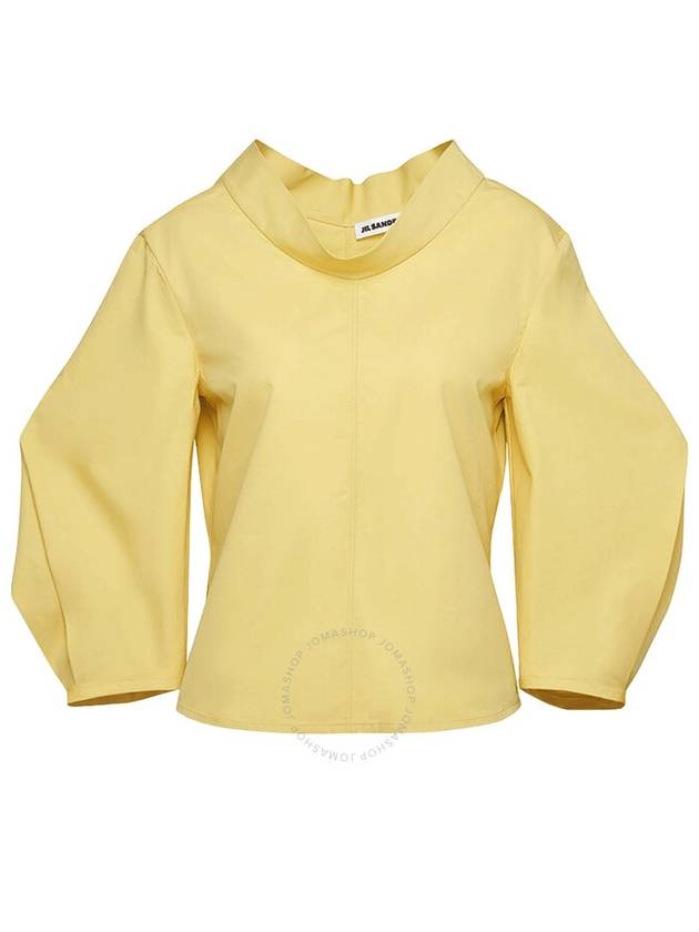 Jil Sander Ladies Sunbeam Cowl-Effect Cotton Blouse, Brand Size 36 (US Size 6) - JIL SANDER - BALAAN 1