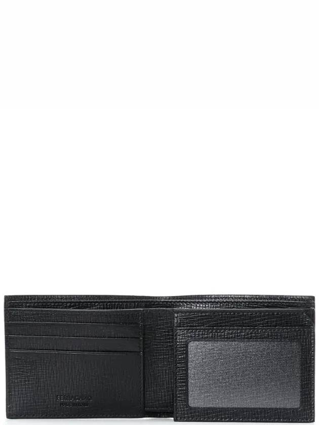 Custom Metal Plate Half Wallet Black - SALVATORE FERRAGAMO - BALAAN 5