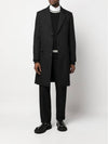 Men's Virgin Wool Single Coat Black - AMI - BALAAN 4