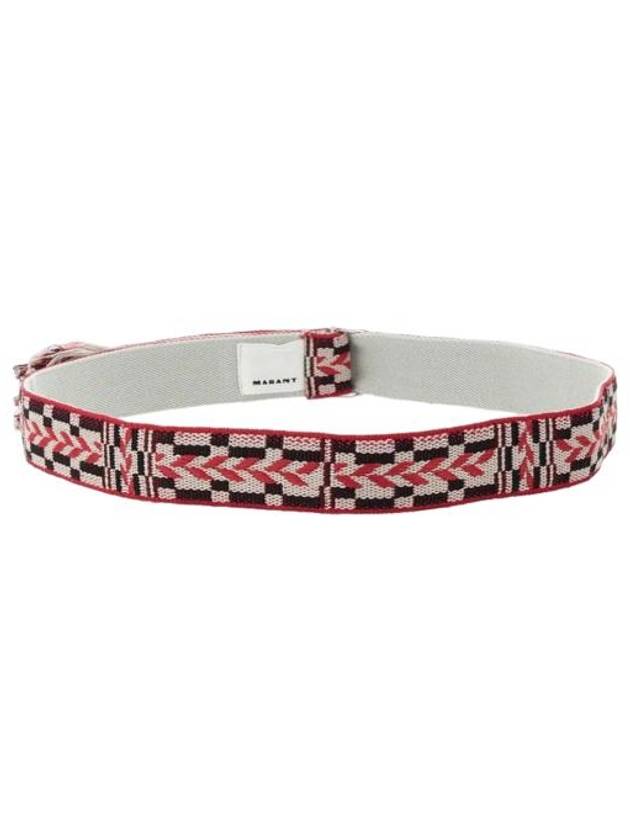 Fringe Jacquard Belt Red - ISABEL MARANT - BALAAN 3