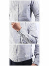 Men's Anchor Striped Long Sleeve Shirt White - THE EDITOR - BALAAN 6