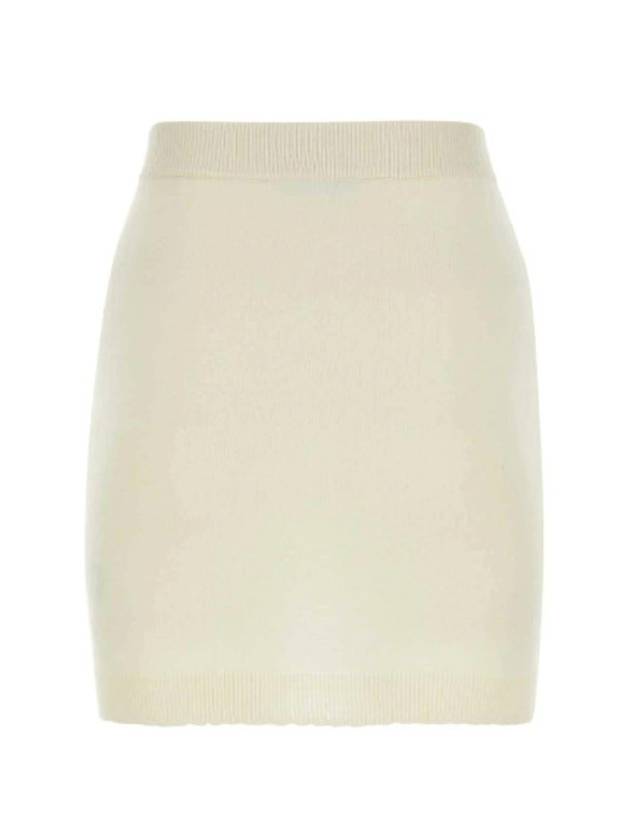 Bea Logo Knit Mini H-Line Skirt Cream - VIVIENNE WESTWOOD - BALAAN 3