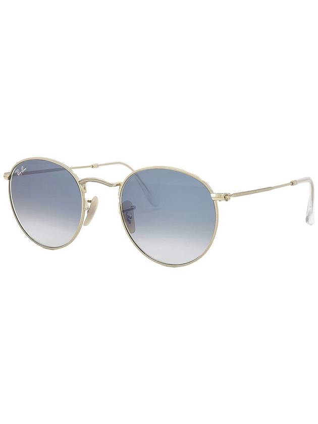 Eyewear Round Frame Sunglasses Blue - RAY-BAN - BALAAN 4