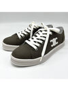 Sneakers Triomphe Patch Jane Low Lace up Canvas Calfskin Gray 358782220C 09GG - CELINE - BALAAN 3