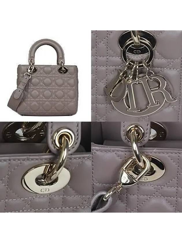 M0538 Gold Lambskin Lady ABC Small 2WAY - DIOR - BALAAN 4