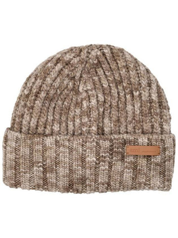 ribbed knit beanie brown - AMI - BALAAN 1