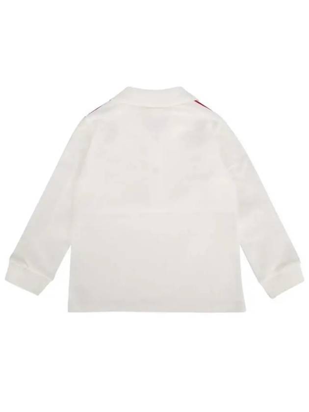 Moncler Baby Logo Collar Long Sleeve T Shirt White - MONCLER - BALAAN 2