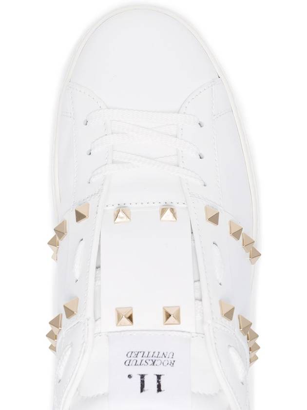 Men's Rockstud Untitled Low Top Sneakers White - VALENTINO - BALAAN 6