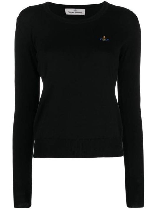 ORB logo knit top black - VIVIENNE WESTWOOD - BALAAN 1
