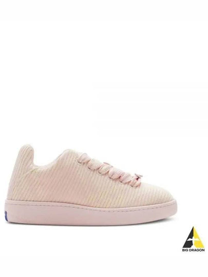 Check Knit Box Low-Top Sneakers Pink - BURBERRY - BALAAN 2