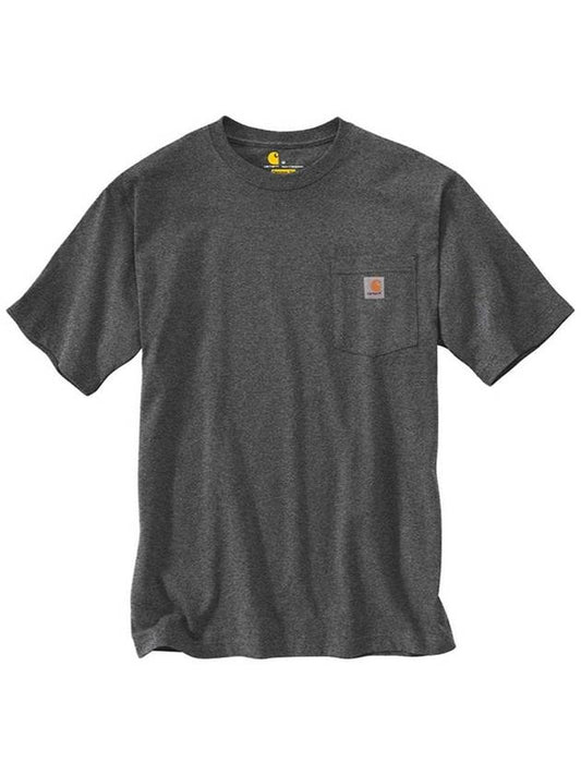 Pocket short sleeve t shirt carbon header K87 CRH - CARHARTT - BALAAN 2