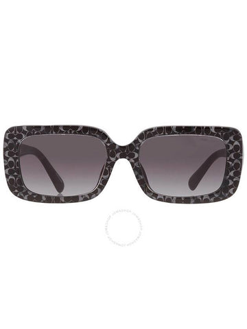 Coach Grey Gradient Rectangular Ladies Sunglasses HC8380U 55208G 54 - COACH - BALAAN 1