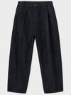 Denim Wide Pants Black - NOIRER - BALAAN 4