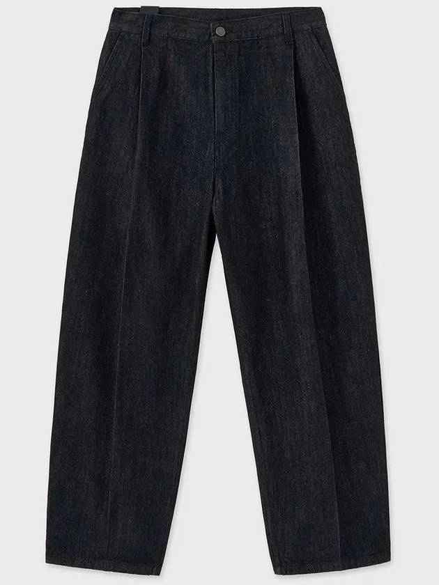 Denim Wide Pants Black - NOIRER - BALAAN 4