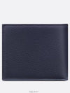 Saddle Half Wallet Navy Blue Grain Calfskin Marquetry - DIOR - BALAAN 3