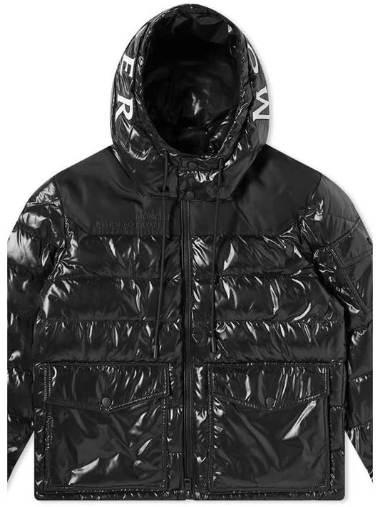 Moncler 1A00104 53A0E 999 GOMBEI Glossy Black Men s Padding - MONCLER - BALAAN 2