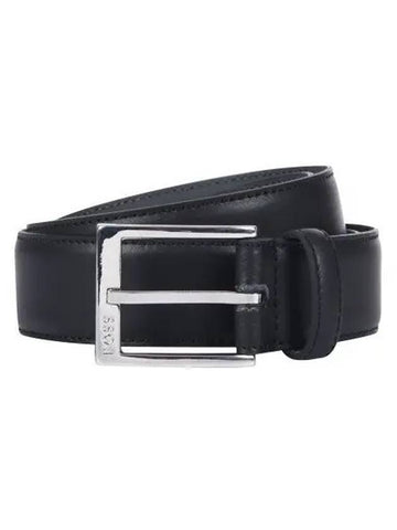 Ellotyo Leather Belt Black - HUGO BOSS - BALAAN 1