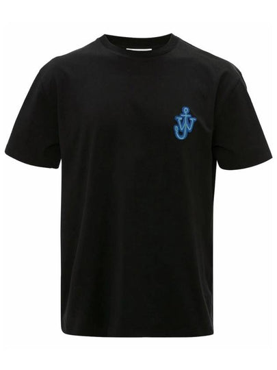 Anchor Patch Cotton Short Sleeve T-Shirt  Black - JW ANDERSON - BALAAN 2