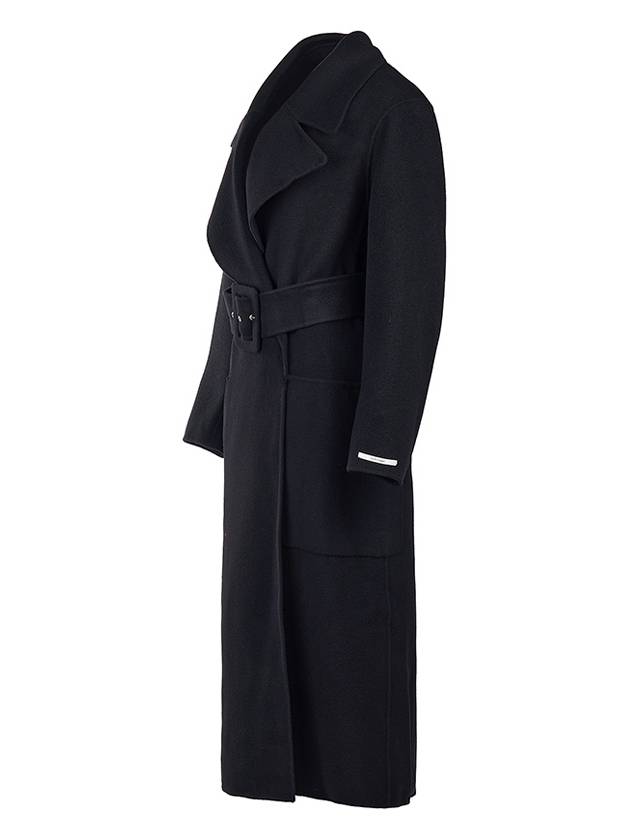 Bimba Double Face Wool Single Coat Black - MAX MARA - BALAAN 3