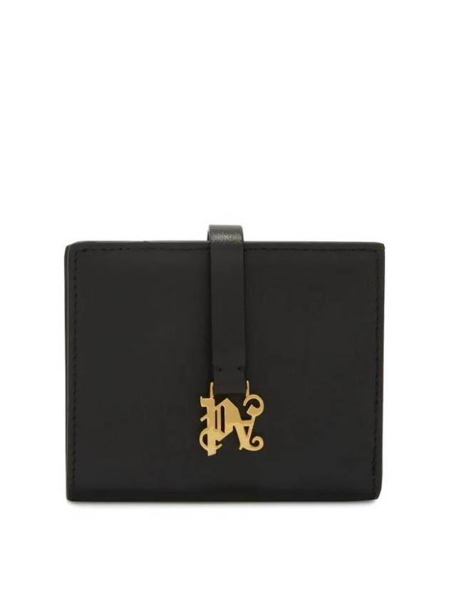 monogram embellished leather wallet PWNC006S24LEA0011076 - PALM ANGELS - BALAAN 1