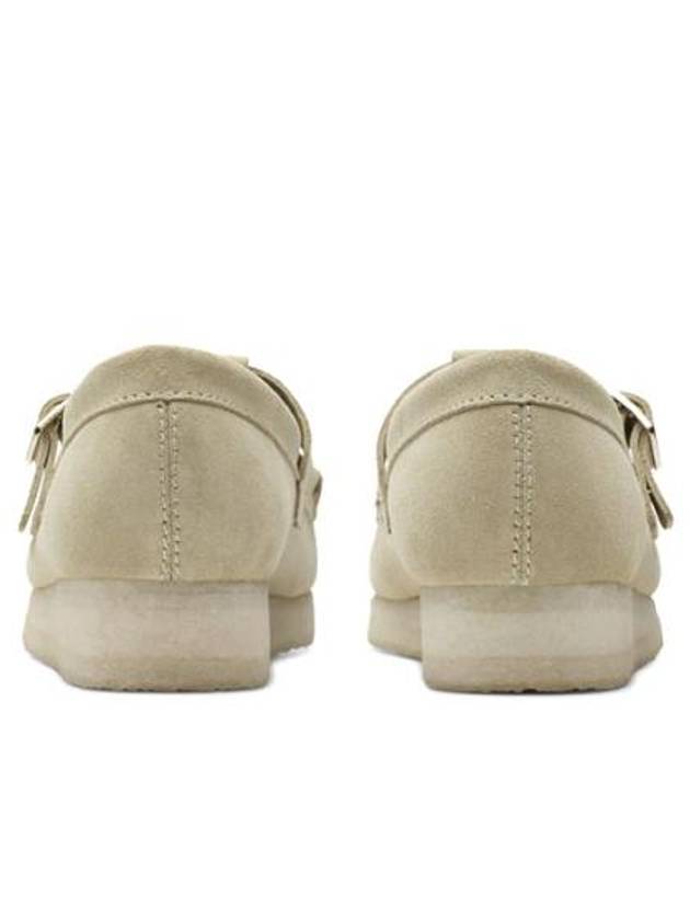 Wallabee T-Bar Maple Suede Loafers Beige - CLARKS - BALAAN 6