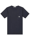 Wash pocket short sleeve tshirt navy 721520257 V0020 - STONE ISLAND - BALAAN 2