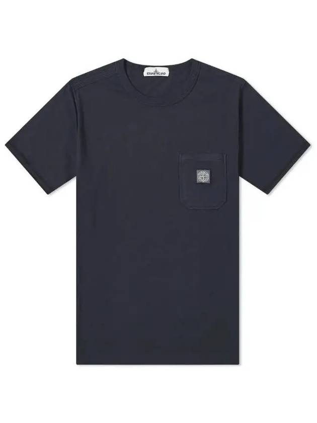 Wash pocket short sleeve tshirt navy 721520257 V0020 - STONE ISLAND - BALAAN 2