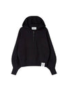 Half Zip-up Pullover Hoodie Black - THE GREEN LAB - BALAAN 2