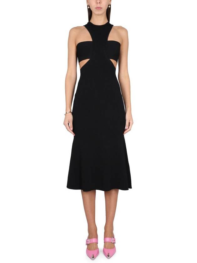 midi dress 734602 Q1A471000 BLACK - ALEXANDER MCQUEEN - BALAAN 2