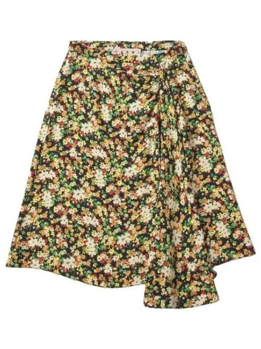 Lovers Prairie Print Skirt Black Women s - MARNI - BALAAN 1