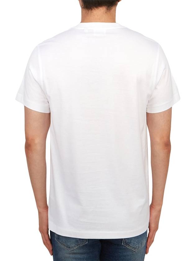 Embroidered Monogram Organic Cotton Short Sleeve T-Shirt White B0651081898 - BURBERRY - BALAAN 4