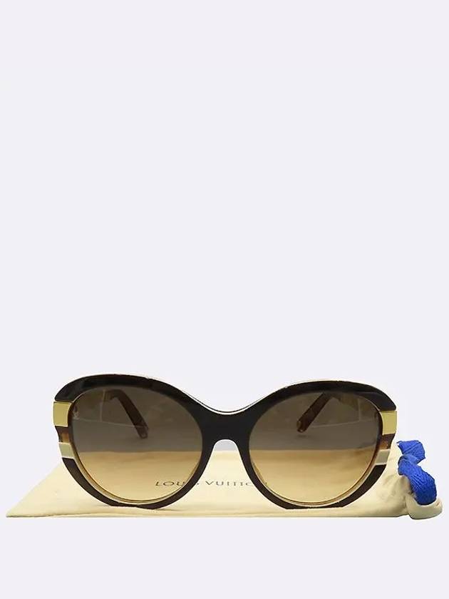 Z0487E Brown Petit Soupcorn Cat s Eye Sunglasses - LOUIS VUITTON - BALAAN 1