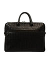 Intrecciato Calfskin Business Briefcases Black - BOTTEGA VENETA - BALAAN 2