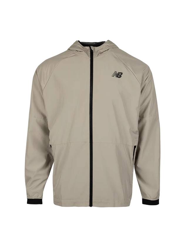 RW Tech Lightweight Woven Hooded Jacket Beige - NEW BALANCE - BALAAN 3