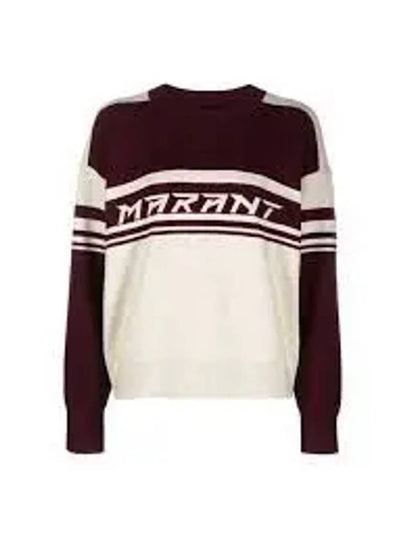 Callie Crew Neck Knit Top Wine - ISABEL MARANT - BALAAN 2