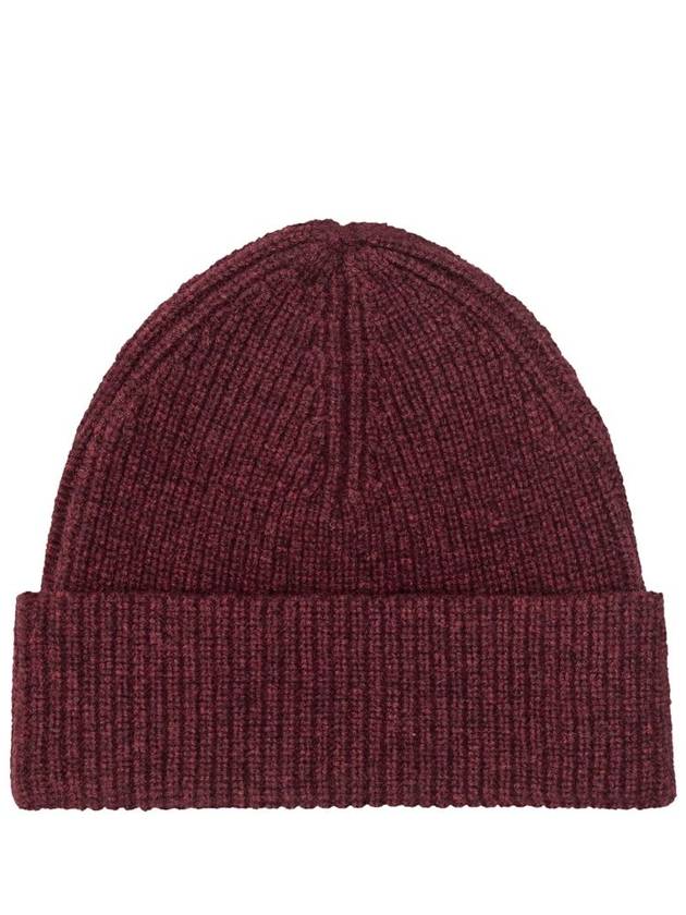 Logo Patch Wool Beanie Crimson Red - JW ANDERSON - BALAAN 3