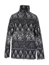 PIERRE black leopard pattern quilted jacket - BALMAIN - BALAAN 1