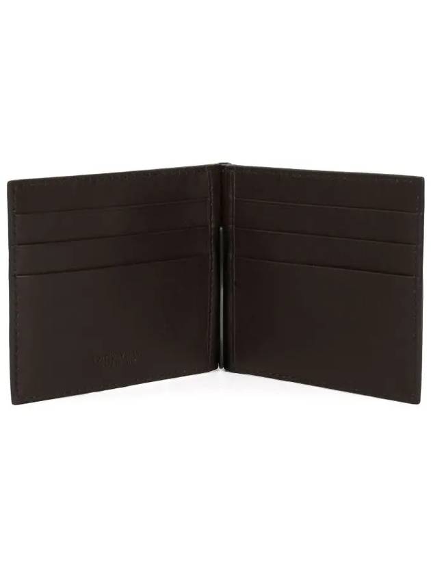 Intrecciato Money Clip Card Wallet Dark Brown - BOTTEGA VENETA - BALAAN 6