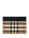 Men's Check Vintage Card Wallet Beige A7026 - BURBERRY - BALAAN 2